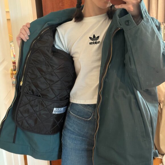 Vintage Green Workwear Jacket with Lining - Picture 4 of 6